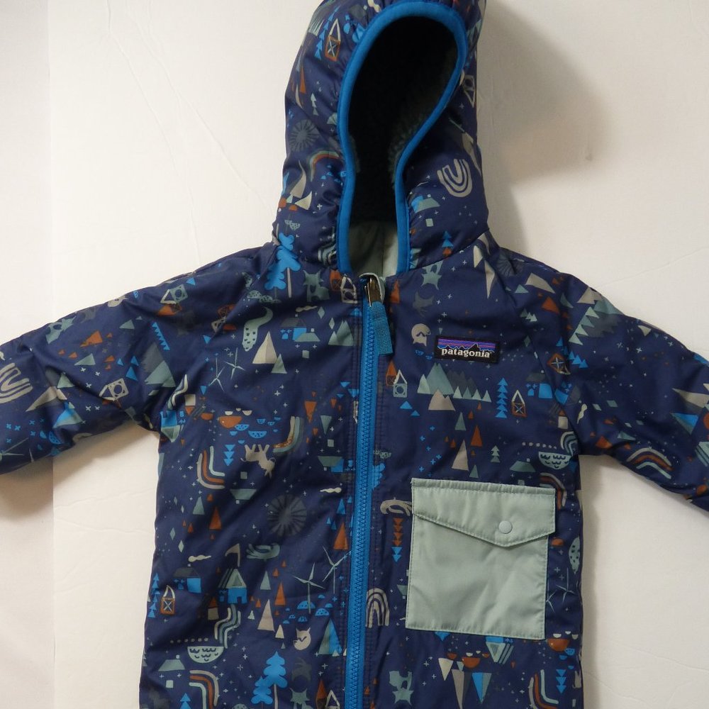 Patagonia Infant Reversible Puff-ball bunting Snowsuit,